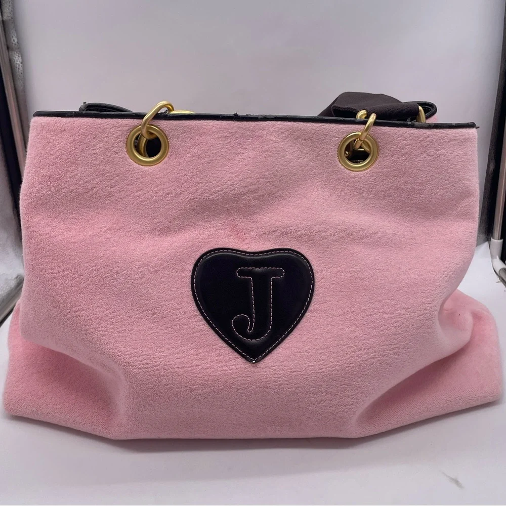 π
β¨π©·Vintage XL Juicy Couture Pink and Brown Y2K Bag - Picture 5 of 17